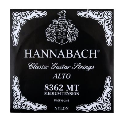 HANNABACH Alto 8362MT BLACK ミディアムテンション 2弦用 バラ弦 クラシックギター弦