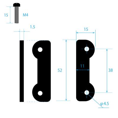 KIKUTANI GH-RA メタルラックアダプター ギターハンガー用 ウクレレハンガー用 サイズ