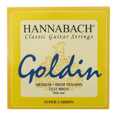 HANNABACH 7252MHT Goldin ミディアムハイテンション 2弦用 バラ弦 クラシックギター弦