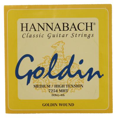 HANNABACH 7254MHT Goldin ミディアムハイテンション 4弦用 バラ弦 クラシックギター弦
