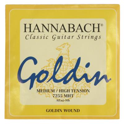 HANNABACH 7255MHT Goldin ミディアムハイテンション 5弦用 バラ弦 クラシックギター弦