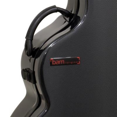 bam 8004XLC HIGHTECH Arch Top 16 Guitar Black Carbon look アーチトップギター用 ハードケース アップの画像