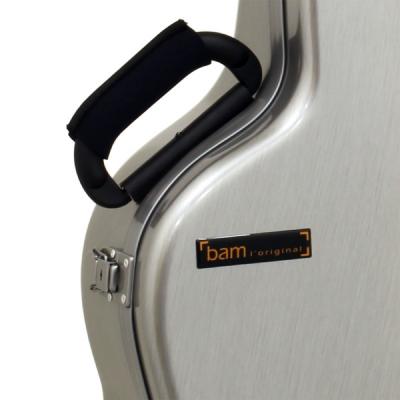bam DEF8002XLA HIGHTECH Classical Guitar Brushed Aluminium クラシックギター用 ハードケース アップの画像
