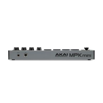 AKAI Professional MPK mini MK3 Special Edition Grey 25鍵盤 USB MIDIキーボード コントローラー 入出力端子部画像