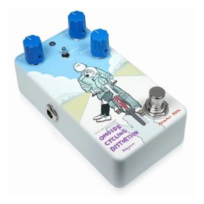 Animals Pedal Custom Illustrated 042 OMOIDE CYCLING DISTORTION by 羊の目。 ディストーション ギターエフェクター 全体像
