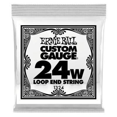 ERNIE BALL 1324 .024 Loop End Stainless Steel Wound Banjo or Mandolin Guitar String バンジョーバラ弦