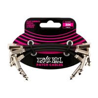 ERNIE BALL 6220 3”FLAT RIBBON PATCH CABLE 3-PACK フラットパッチケーブル
