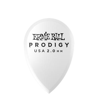 ERNIE BALL 9336 2.0mm White Teardrop Prodigy Picks 6-pack ギターピック