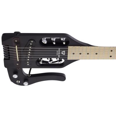 TRAVELER GUITAR Pro-Series Standard Matte Black トラベルギター ボディトップ斜めアングル画像