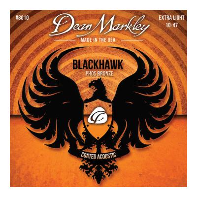 Dean Markley DM8010 BLACK HAWK COATED Phos Bronze A STRINGS X-LIGHT 10-47 アコースティックギター弦