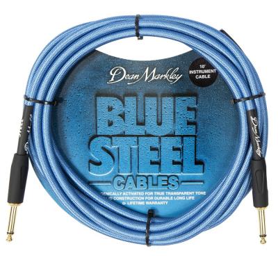 Dean Markley DMBSIN10S Blue Steel Instrument Cables 3m SS 楽器用ケーブル