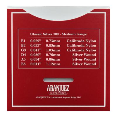 ARANJUEZ Classic Silver 300 クラシックギター弦 ARANJUEZ Classic Silver 300 裏面画像