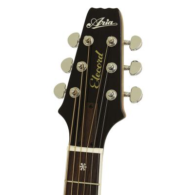 ARIA APE-100 SBL See-through Blue エレクトリックアコースティックギター See-through Blue エレクトリックアコースティックギター ネックトップ 画像