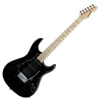 EDWARDS E-SNAPPER-AS/M Solid Black エレキギター
