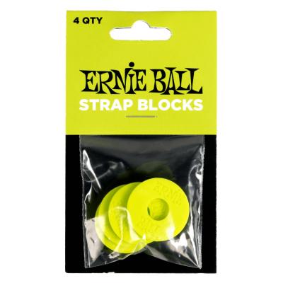 ERNIE BALL 5622 STRAP BLOCKS 4PK GREEN ゴム製 ストラップブロック グリーン 4個入り アーニーボール ストラップラバー