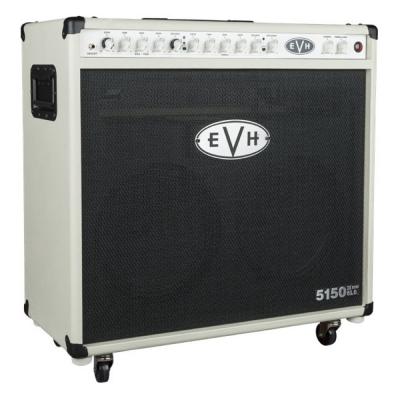 EVH イーブイエイチ 5150III 2x12 50W 6L6 Combo， Ivory ギターアンプ コンボ 左サイドから正面