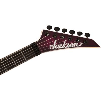 Jackson ジャクソン Pro Plus Series Dinky DKAQ Transparent Purple Burst エレキギター ヘッド画像