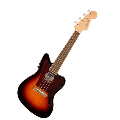 Fender フェンダー Fullerton Jazzmaster Uke Walnut Fingerboard Tortoiseshell Pickguard 3-Color Sunburst コンサートサイズ エレクトリックウクレレ