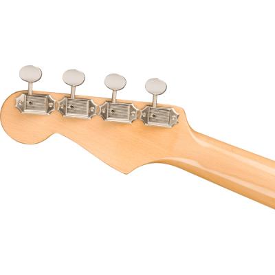 Fender フェンダー Fullerton Jazzmaster Uke Walnut Fingerboard Tortoiseshell Pickguard 3-Color Sunburst コンサートサイズ エレクトリックウクレレ ヘッド裏画像