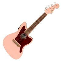 Fender フェンダー Fullerton Jazzmaster Uke Walnut Fingerboard Tortoiseshell Pickguard Shell Pink コンサートサイズ エレクトリックウクレレ