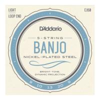 D’Addario ダダリオ EJ60 5-String Banjo Nickel Plated Light 9-20 バンジョー弦