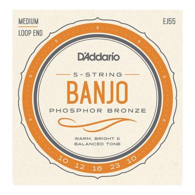 D’Addario ダダリオ EJ55 5-String Banjo Phosphor Bronze Medium 10-23 バンジョー弦