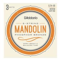 D’Addario ダダリオ EJ74-3D Mandolin Strings Phosphor Bronze Medium 11-40 マンドリン弦 3セット