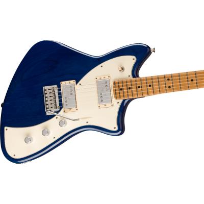 Fender フェンダー Limited Edition Player Plus Meteora Sapphire Blue Transparent エレキギター 斜めアングル画像