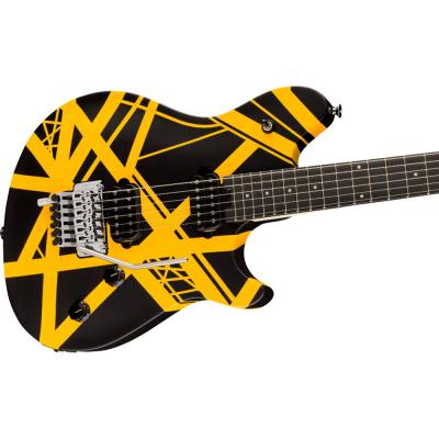 EVH Wolfgang Special Striped Series Black and Yellow エレキギター ボディトップ