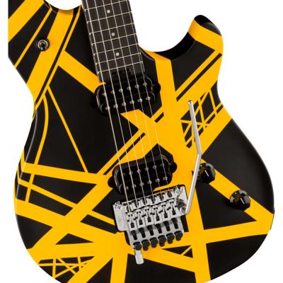 EVH Wolfgang Special Striped Series Black and Yellow エレキギター ボディトップ、ピックアップ、ブリッジ
