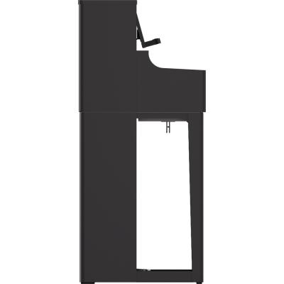 【組立設置無料サービス中】 ROLAND ローランド LX-5-PES 電子ピアノ 高低自在椅子付き ブラック 黒塗鏡面 側面画像