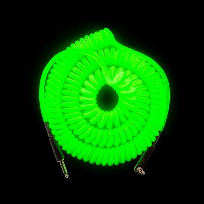 MXR エムエックスアール DCICG30R LS 9.0m グロー(蓄光) カールコード ギターケーブル 蓄光