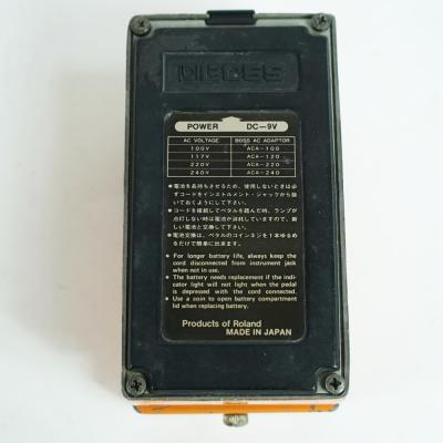 【中古】 ディストーション エフェクター BOSS DS-1 Distortion Made in Japan Silver Screw 銀ネジ ギターエフェクター 裏面