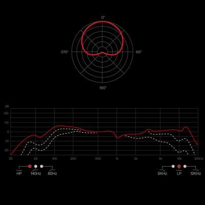 LAUTEN AUDIO ローテンオーディオ SNARE MIC コンデンサーマイク 特性
