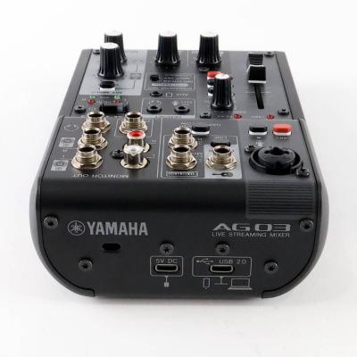 【中古】 ミキサー ヤマハ YAMAHA AG03 mk2 ライブストリーミングミキサー 背面