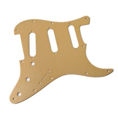 Fender 11-Hole Modern 1-Ply Anodized Stratocaster S/S/S Pickguard GOLD ピックガード