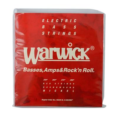 WARWICK 46220 RED nickel 4-string Set EL 030-090 ベース弦