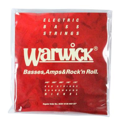 WARWICK 46301 RED nickel 5-string Set M Low B 045-135 5弦ベース弦