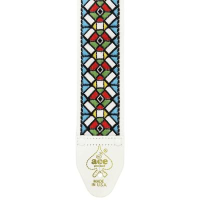 D’Andrea Ace Guitar Straps ACE-3 Stained Glass ギターストラップ ストラップエンドの画像