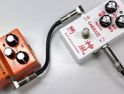 Silk Road LG104-0.15M-3P BK ギターパッチケーブル 15cm LLプラグ×3本パック 使用例3