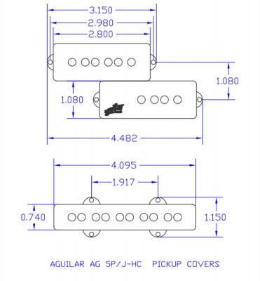 AGUILAR AG 5P/J-HC サイズ詳細