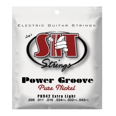 SIT STRINGS PN942 EXTRA LIGHT POWER GROOVE エレキギター弦×6セット