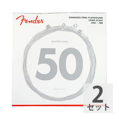 FENDER Bass Strings Stainless Flatwound 9050ML 050-100 フェンダー エレキベース弦×2セット