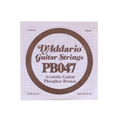 D’Addario PB047 Phosphor Bronze バラ弦×5本 アコースティックギター用バラ弦