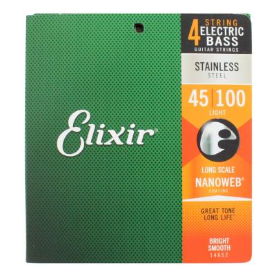 ELIXIR 14652 Stainless Steel with NANOWEB Light ベース弦 ×2セット