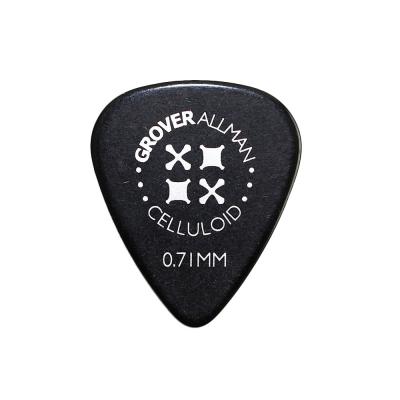 Grover Allman Celluloid Black Standard 0.71mm PPC4008 ギターピック×30枚
