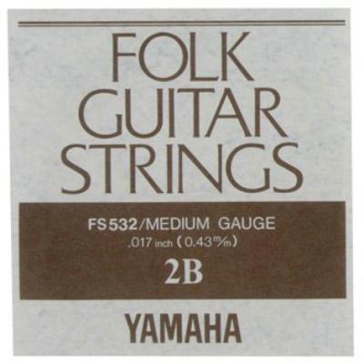 YAMAHA FS532 アコースティックギター用 バラ弦 2弦×6本