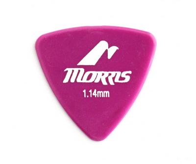 MORRIS DELRIN Purple 1.14mm Triangle ギターピック×12枚