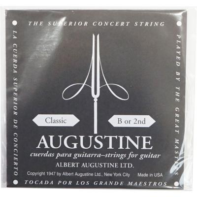 AUGUSTINE BLACK 2st クラシックギター弦 バラ弦×6本