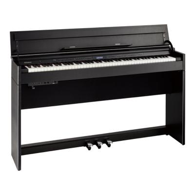【組立設置無料サービス中】 ROLAND DP603-CBS 電子ピアノ 高低自在イス＆ピアノセッティングマット付き 黒木目調仕上げ 全体像